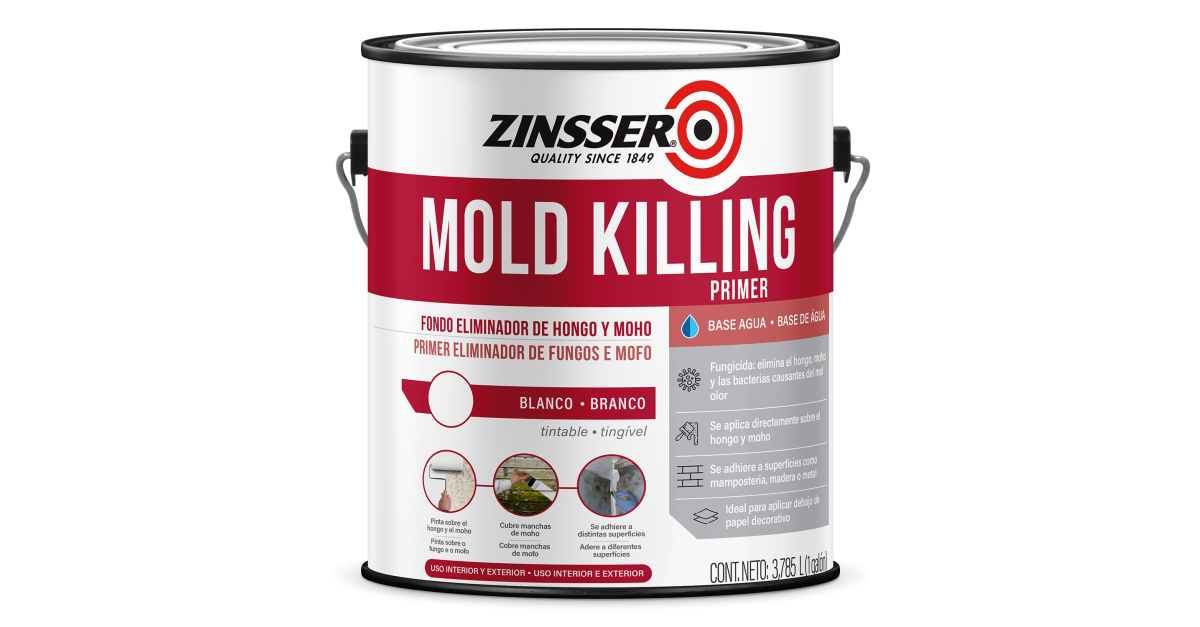 Zinsser Mold Killing Primer - Fondo Eliminador de Hongo y Mo